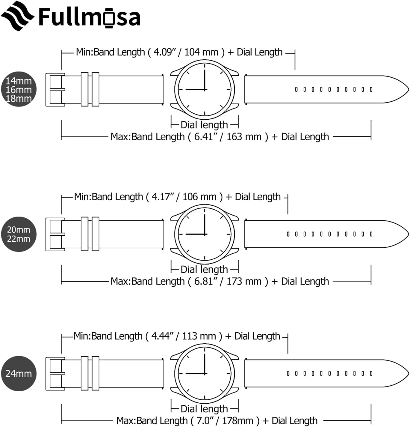 Leather Watch Band 14Mm 16Mm 18Mm 20Mm 22Mm 24Mm, Soft Genuine Leather, Quick Release Replacement Watch Strap for Women and Men, 18Mm, Pink+Rose Gold Buckle