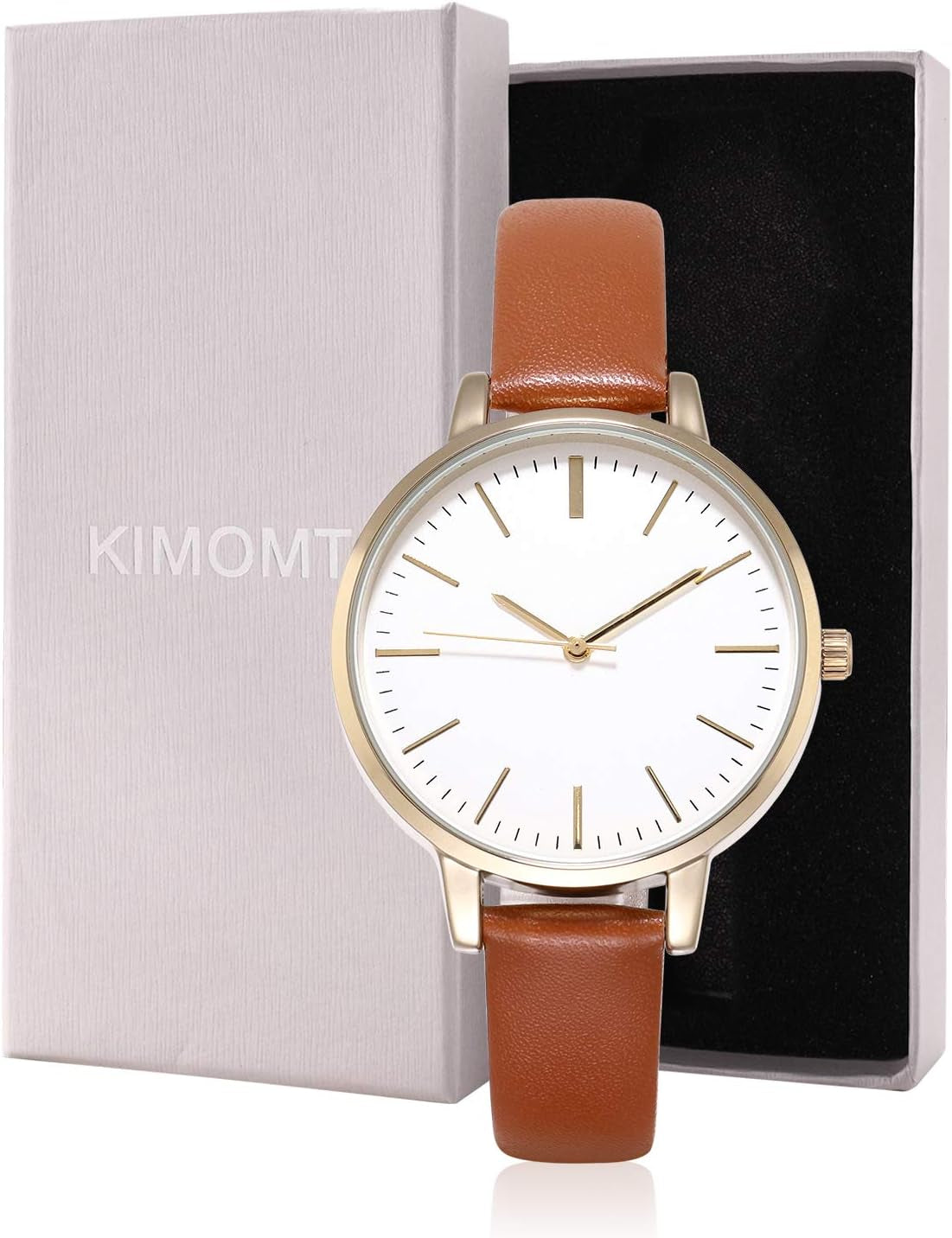Women'S Watches Leather Band Luxury Quartz Watches Waterproof Fashion Creative Wristwatch for Women Ladies