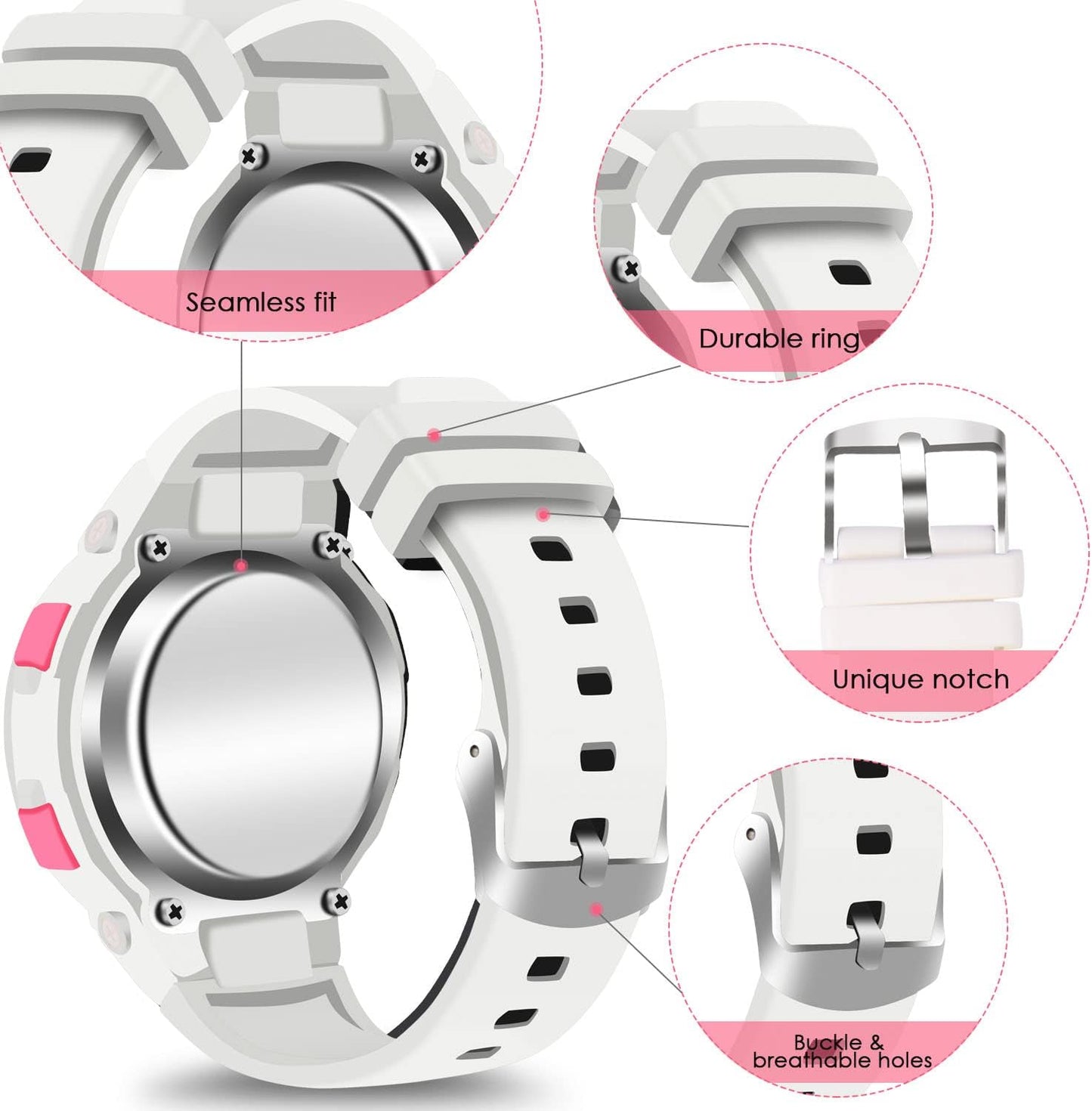 Kids Watches Digital Sport Watches for Girls Outdoor Waterproof Watches with Alarm Stopwatch Leisure Child Wrist Watch Ages 5-10