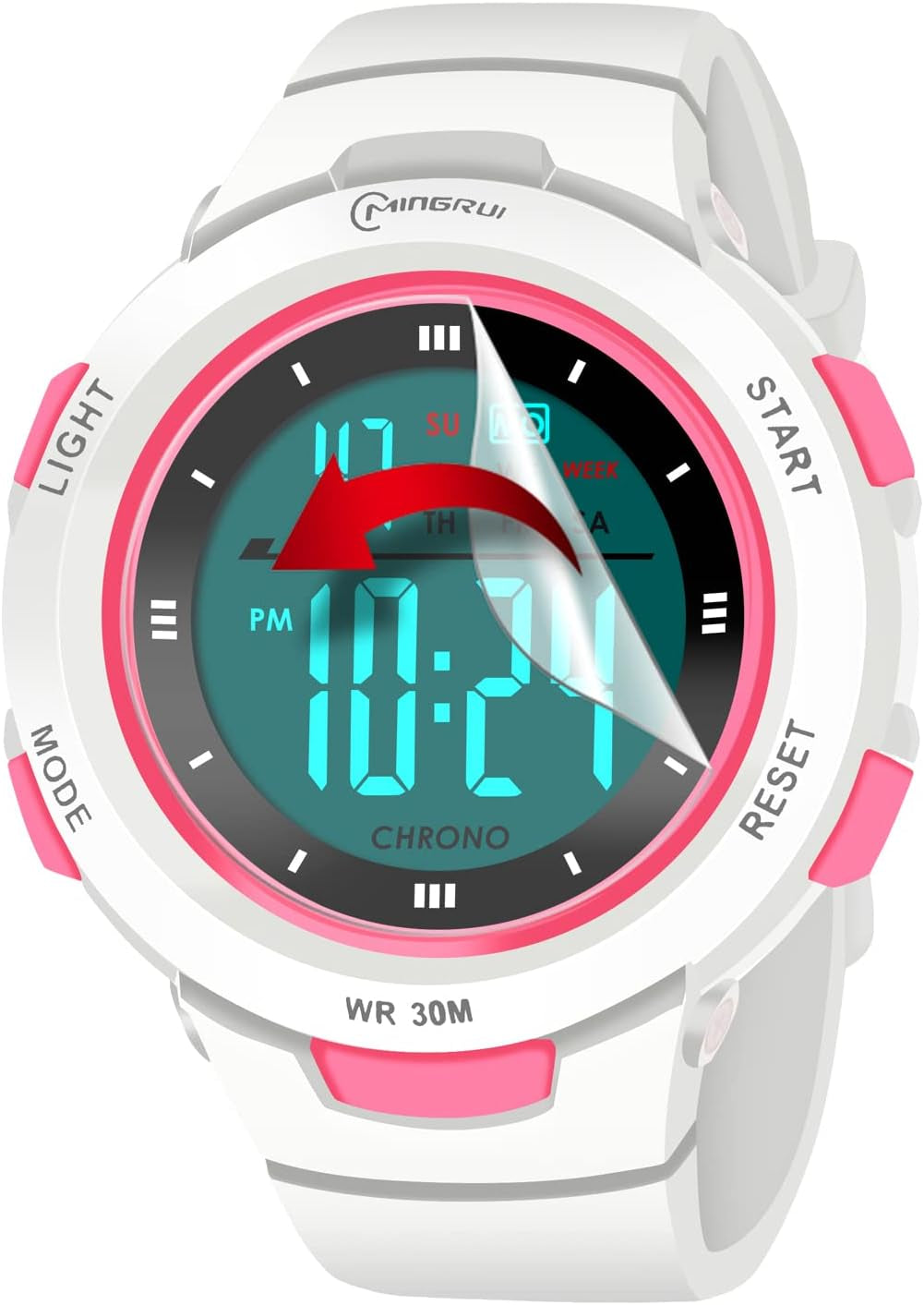 Kids Watches Digital Sport Watches for Girls Outdoor Waterproof Watches with Alarm Stopwatch Leisure Child Wrist Watch Ages 5-10