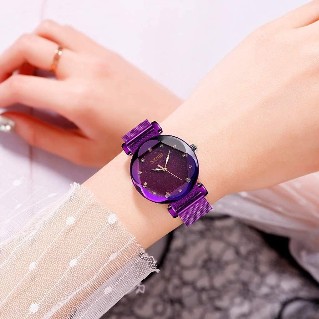 Fashion Women'S Luxury Diamond Watches - Casual Quartz Wristwatches, Stainless Steel, Simple Style, Waterproof, Elegant Ladies Watches