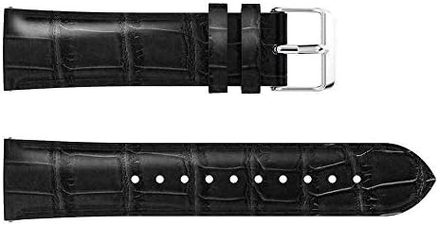 Genuine Leather Watch Band Quick Release Durable Watch Strap 20Mm Black Red Pick Green Light Yellow Compatible with Most Watches for Men and Women