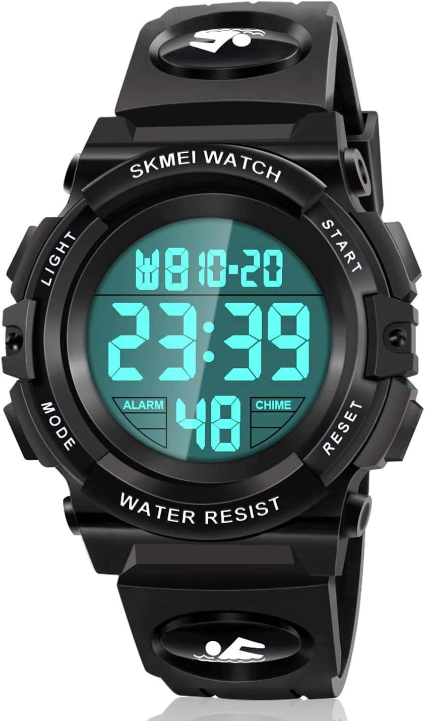 LED 50M Waterproof Kids Digital Sport Watch - Kids Gifts