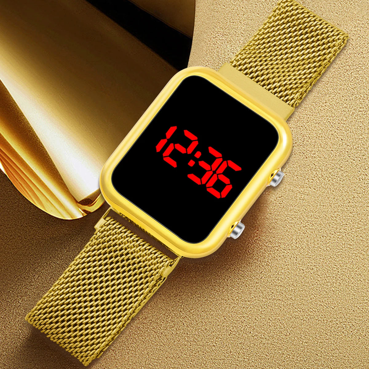 Simple and Casual Men'S and Women'S Watch Square Electroplated Case Sports Watch Fashion Versatile Student Electronic Watch
