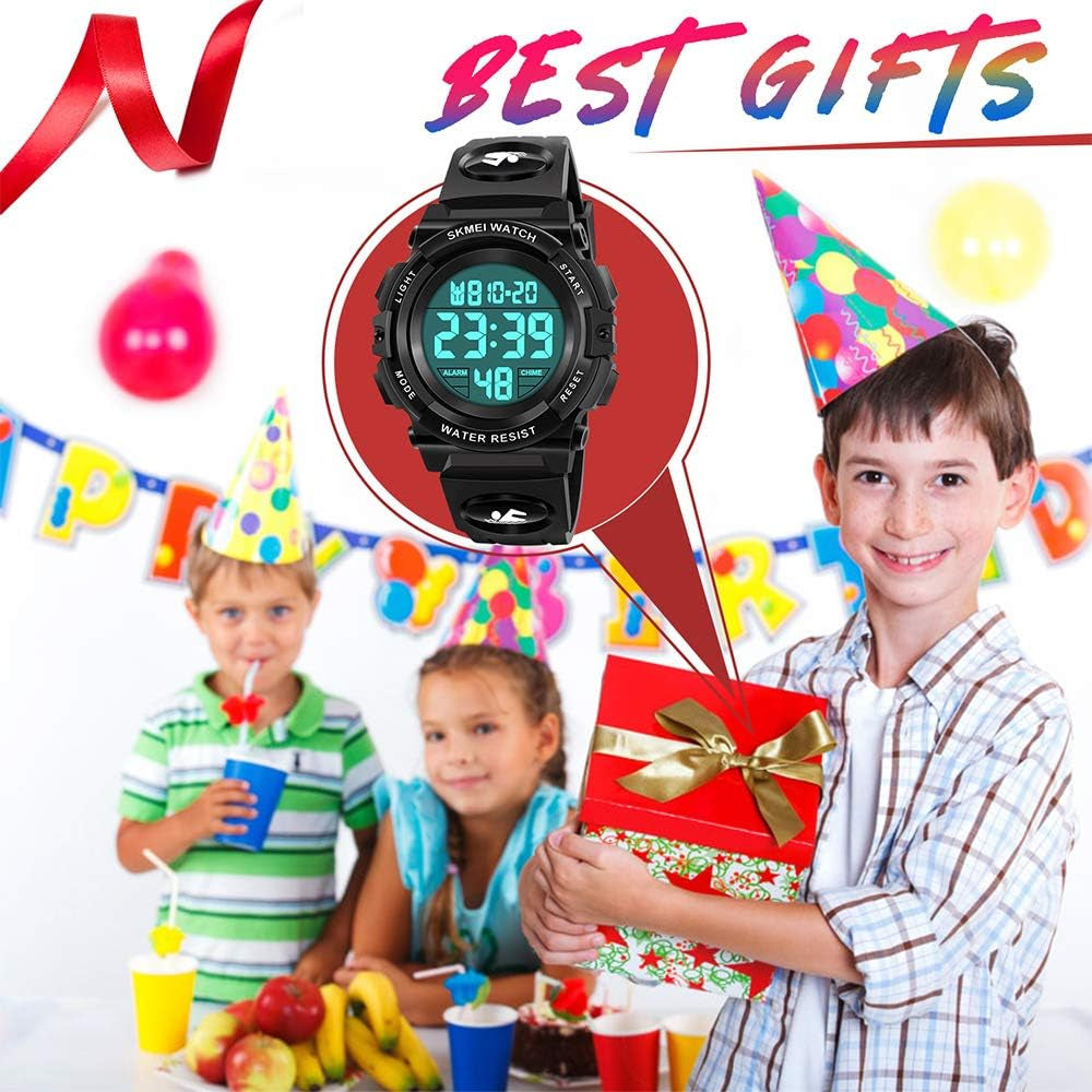 LED 50M Waterproof Kids Digital Sport Watch - Kids Gifts