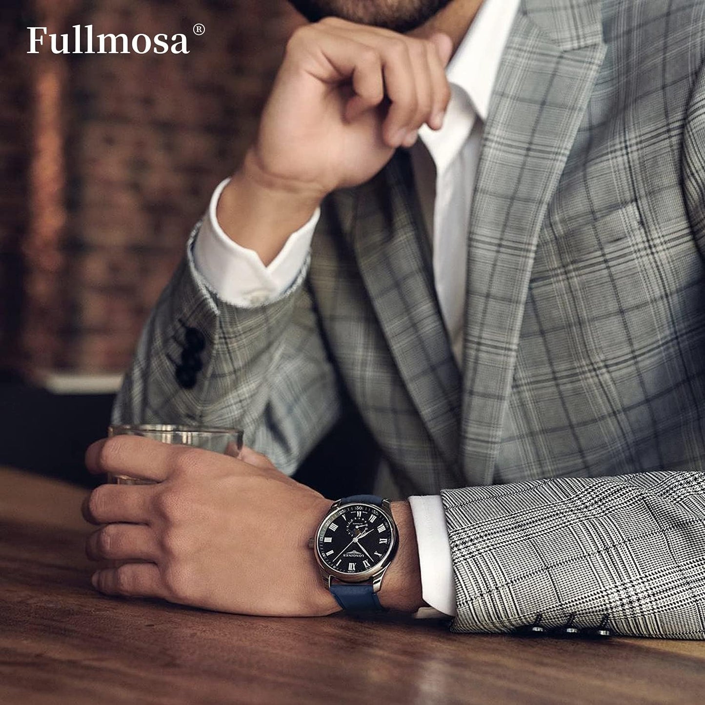 Emmas Series 9 Colors Leather Watch Strap with Stainless Steel Clasp for Men and Women 14Mm 16Mm 18Mm 19Mm 20Mm 21Mm 22Mm 24Mm