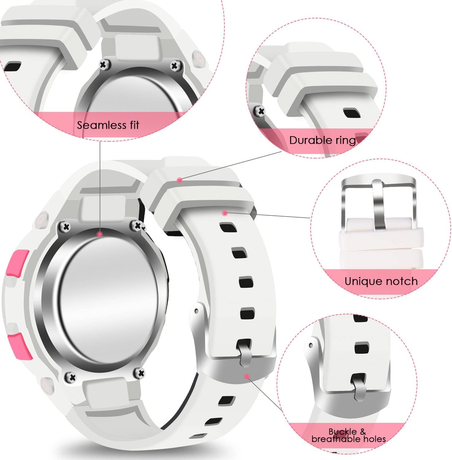 Kids Watches Digital Sport Watches for Girls Outdoor Waterproof Watches with Alarm Stopwatch Leisure Child Wrist Watch Ages 5-10