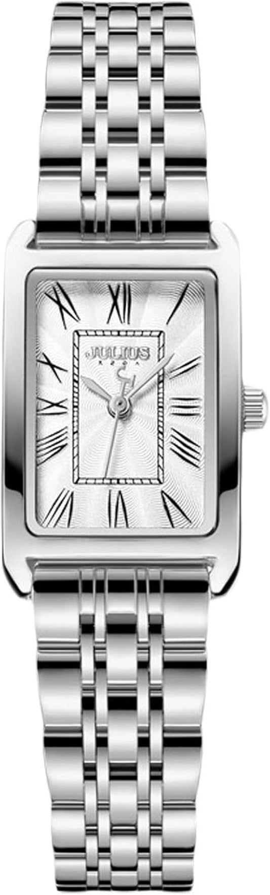 Fashion Women Watches Analogue Quartz Watch Minimalist Dial with Stainless Steel Strap Waterproof Elegant Wrist Watch for Ladies